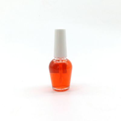 factory wholesale 10ml round shape nail polish bottle with plastic cap and brush